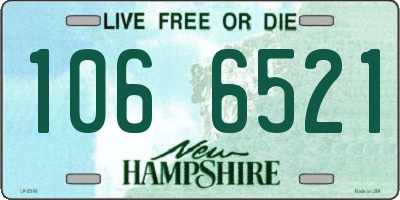 NH license plate 1066521