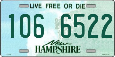 NH license plate 1066522