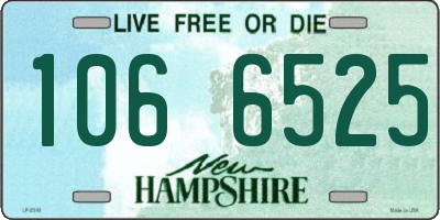 NH license plate 1066525