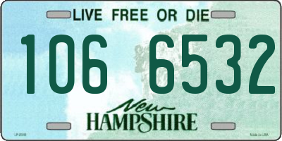NH license plate 1066532