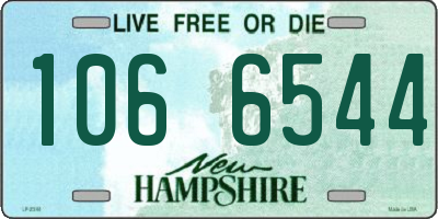 NH license plate 1066544