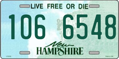 NH license plate 1066548
