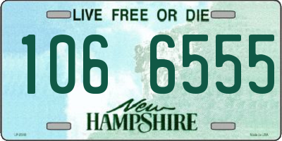NH license plate 1066555