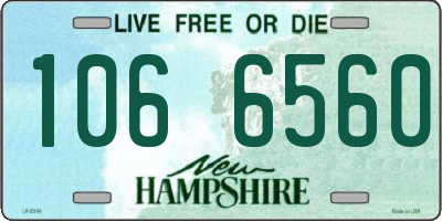 NH license plate 1066560