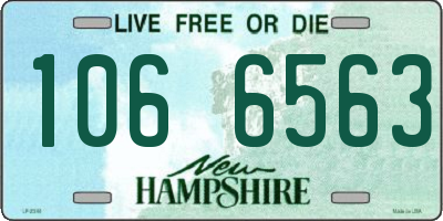 NH license plate 1066563