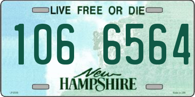 NH license plate 1066564
