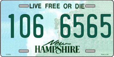 NH license plate 1066565