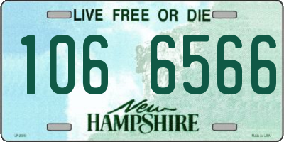 NH license plate 1066566