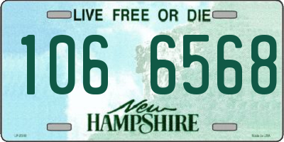 NH license plate 1066568