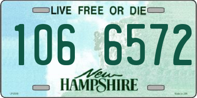 NH license plate 1066572