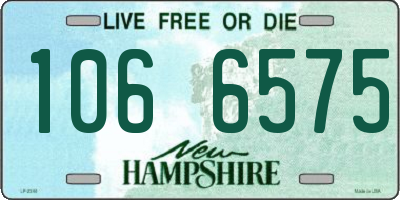 NH license plate 1066575