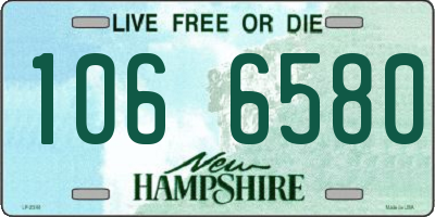 NH license plate 1066580