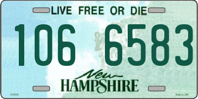 NH license plate 1066583