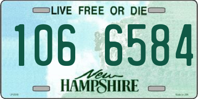NH license plate 1066584
