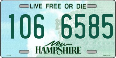 NH license plate 1066585