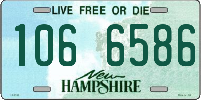 NH license plate 1066586