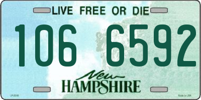 NH license plate 1066592