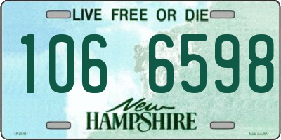 NH license plate 1066598