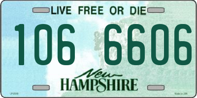 NH license plate 1066606