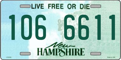 NH license plate 1066611