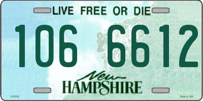 NH license plate 1066612