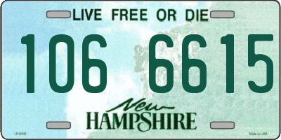 NH license plate 1066615