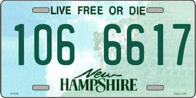 NH license plate 1066617