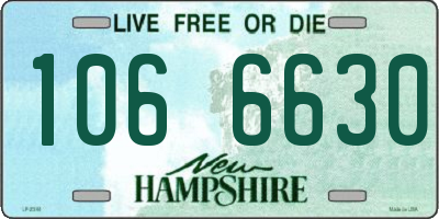 NH license plate 1066630