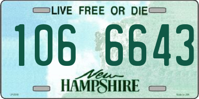 NH license plate 1066643