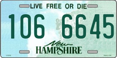 NH license plate 1066645