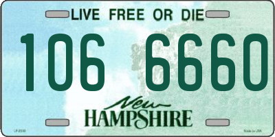 NH license plate 1066660