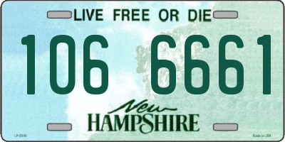 NH license plate 1066661