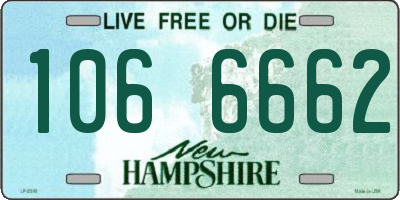 NH license plate 1066662