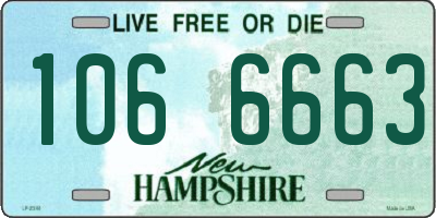 NH license plate 1066663