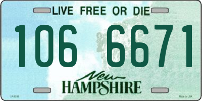 NH license plate 1066671