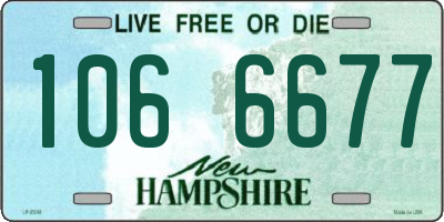 NH license plate 1066677