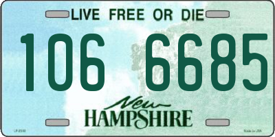 NH license plate 1066685