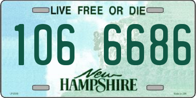 NH license plate 1066686