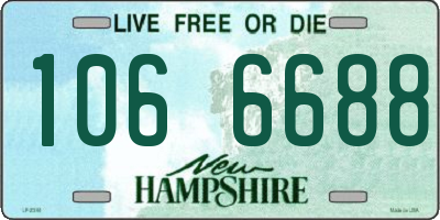 NH license plate 1066688