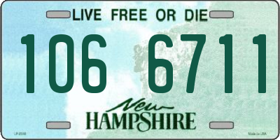 NH license plate 1066711