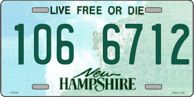 NH license plate 1066712