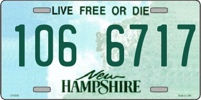 NH license plate 1066717