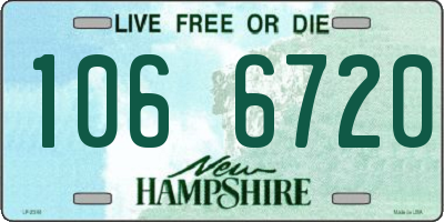 NH license plate 1066720