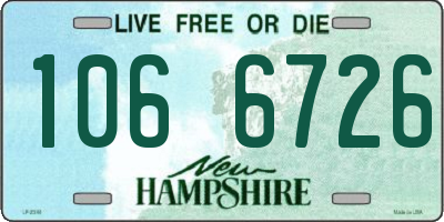 NH license plate 1066726