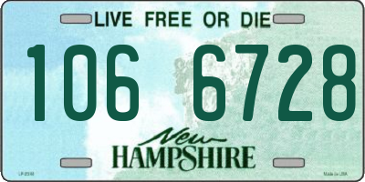 NH license plate 1066728