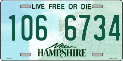 NH license plate 1066734