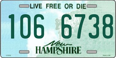 NH license plate 1066738