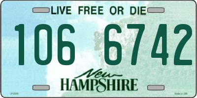 NH license plate 1066742
