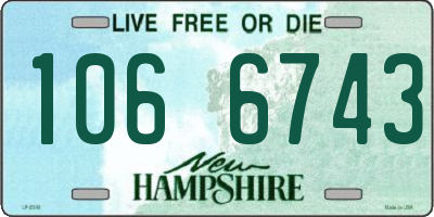 NH license plate 1066743