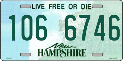 NH license plate 1066746